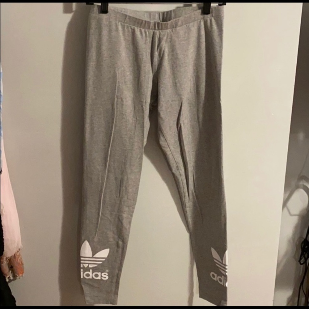 Gray adidas leggings